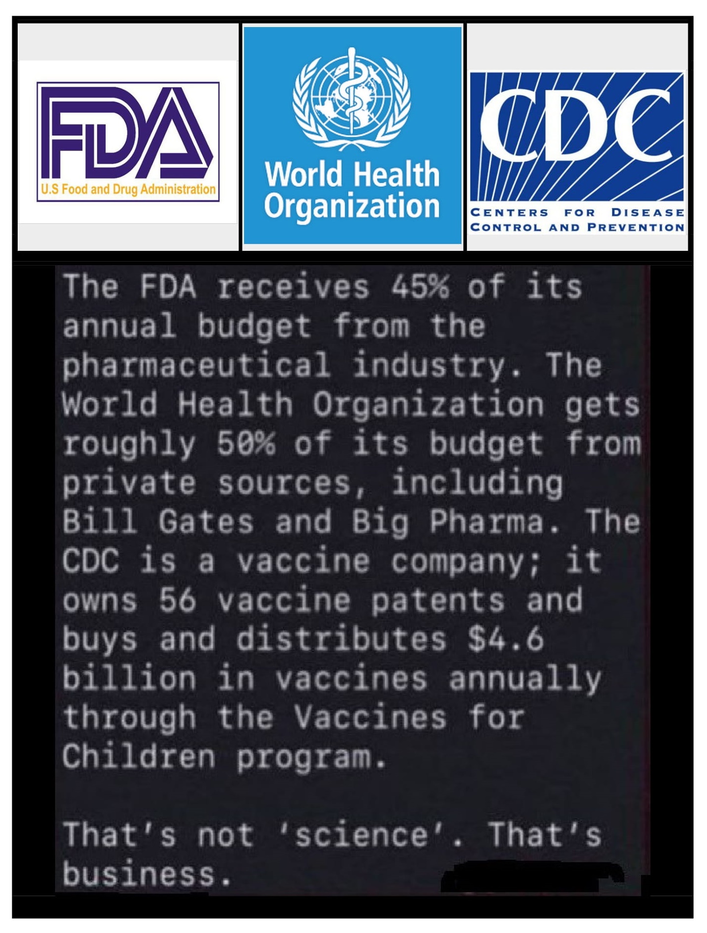 FDA - CDC Agenda